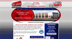 Desktop Screenshot of hilandgarage.com